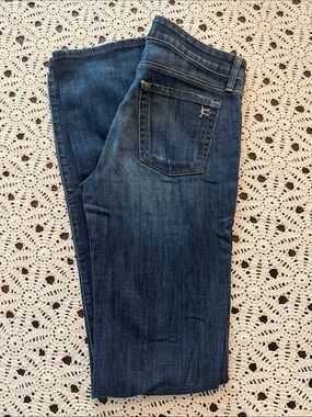 David Kahn Straight Leg Women's Jeans - Dark Blue Wash